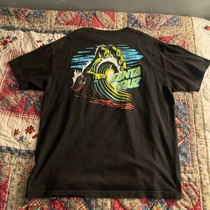 Santa Cruz Black Graphic T-Shirt size L